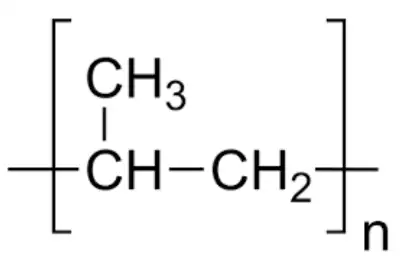 Polypropylene chemical formula, looking rather funny